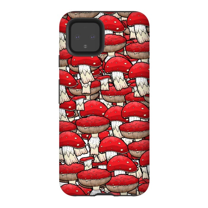 Pixel 4 StrongFit The red mushrooms by Steve Wade (Swade)