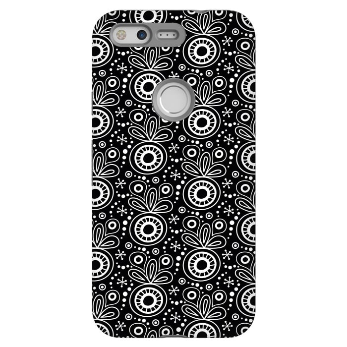 Pixel StrongFit Abstract Doodle Pattern Black by Majoih