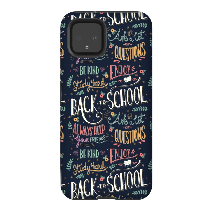 Pixel 4 StrongFit Back to school colorful by Jelena Obradovic
