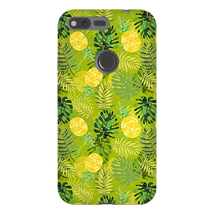 Pixel XL StrongFit Eve's colorful pineapple garden Jungle by  Utart
