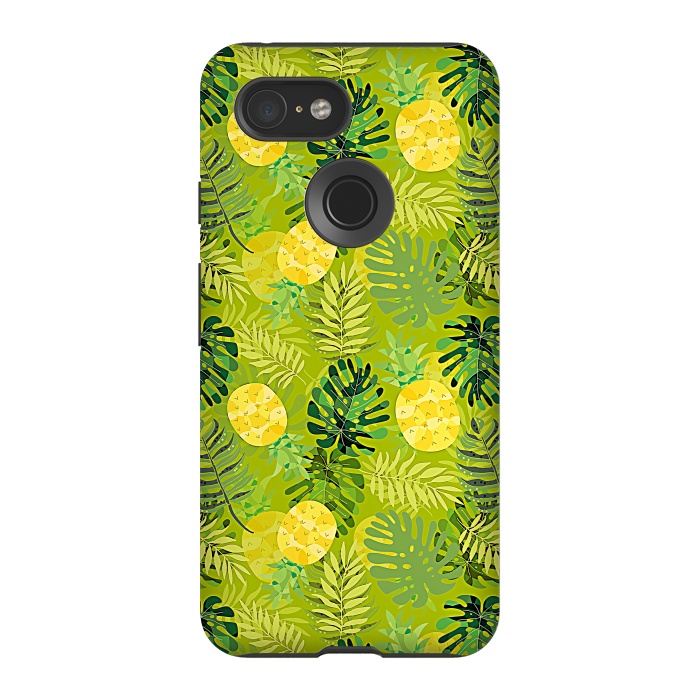 Pixel 3 StrongFit Eve's colorful pineapple garden Jungle by  Utart