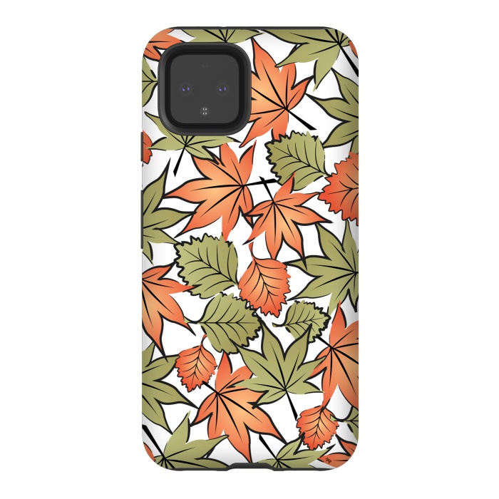 Pixel 4 StrongFit Autumne leaves pattern by Martina
