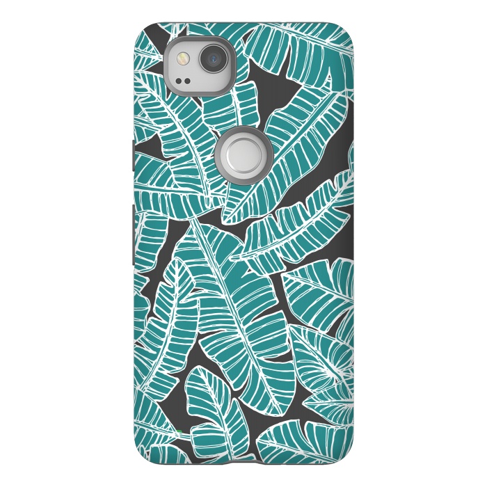 Pixel 2 StrongFit Tropical Fronds by Pom Graphic Design