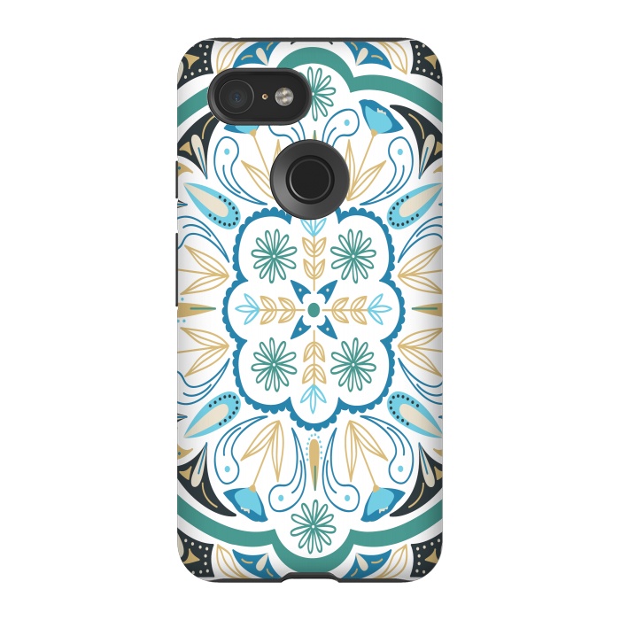 Pixel 3 StrongFit Boho Medallion by TracyLucy Designs