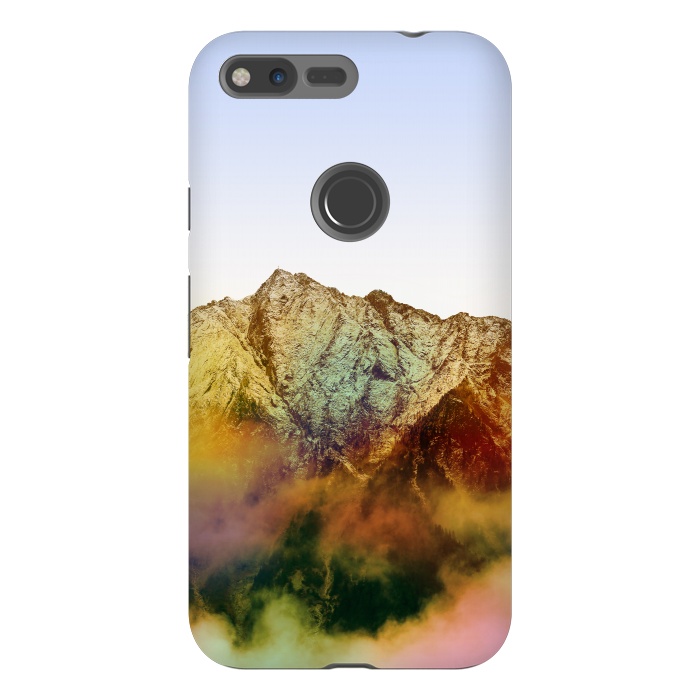 Pixel XL StrongFit Golden Mountain by Creativeaxle