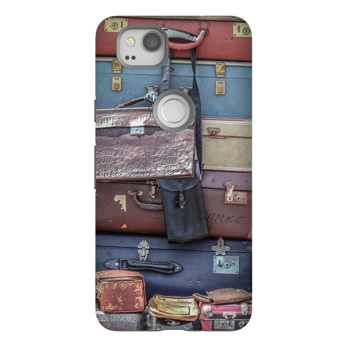 Pixel 2 StrongFit Collection Of Old Suitcase by Andrea Haase