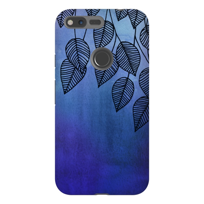 Pixel XL StrongFit Midnight Garden in Watercolor and Ink by Micklyn Le Feuvre