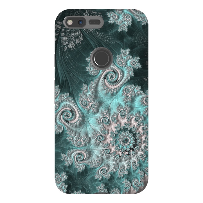 Pixel XL StrongFit Swirly magical fractal by Andrea Haase