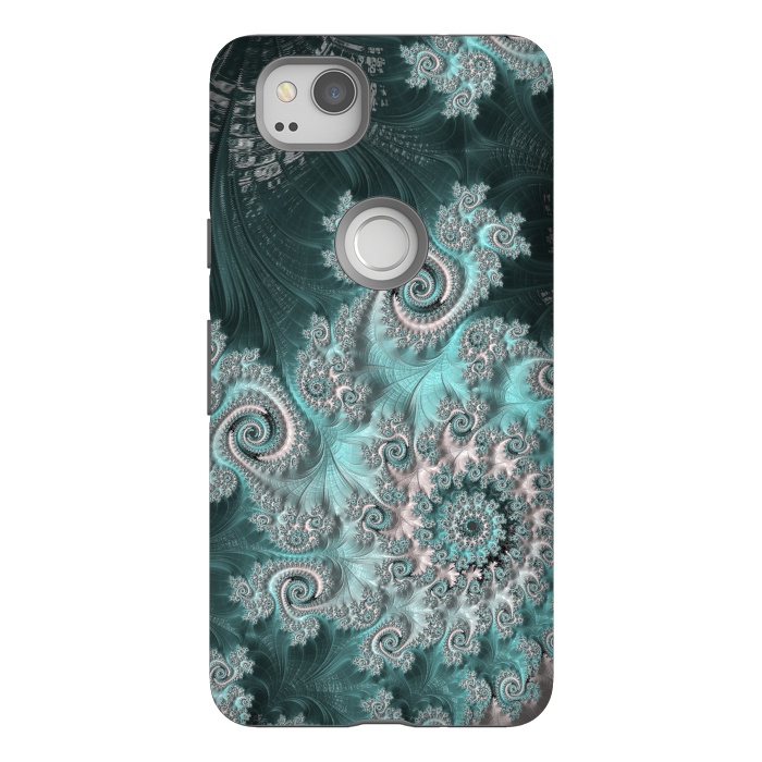 Pixel 2 StrongFit Swirly magical fractal by Andrea Haase