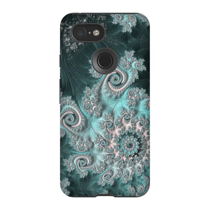 Pixel 3 StrongFit Swirly magical fractal by Andrea Haase