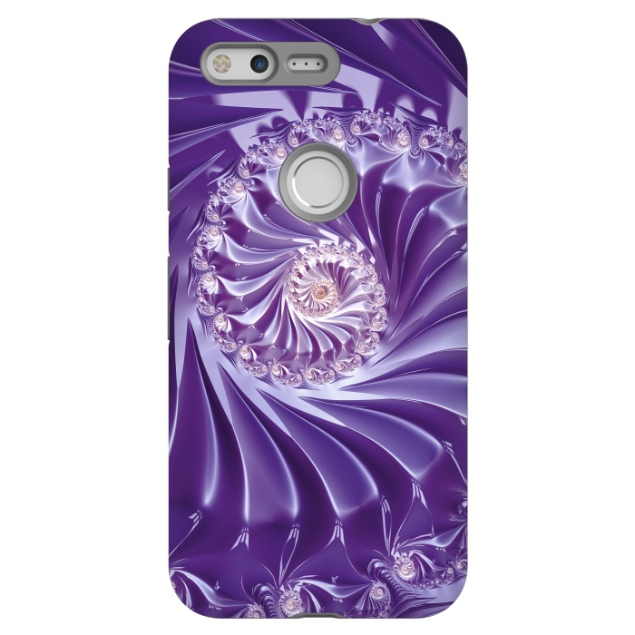 Pixel StrongFit Purple Fractal Fantasies by Andrea Haase