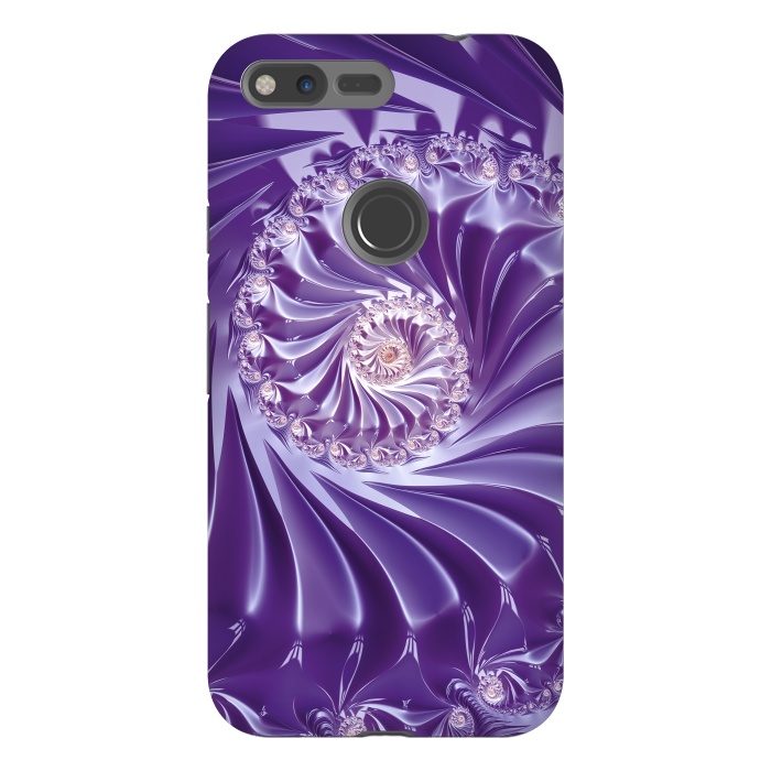 Pixel XL StrongFit Purple Fractal Fantasies by Andrea Haase
