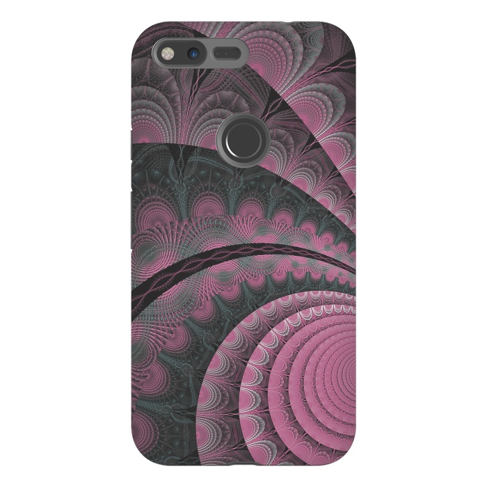 Pixel XL StrongFit Pink Fractal Design by Andrea Haase