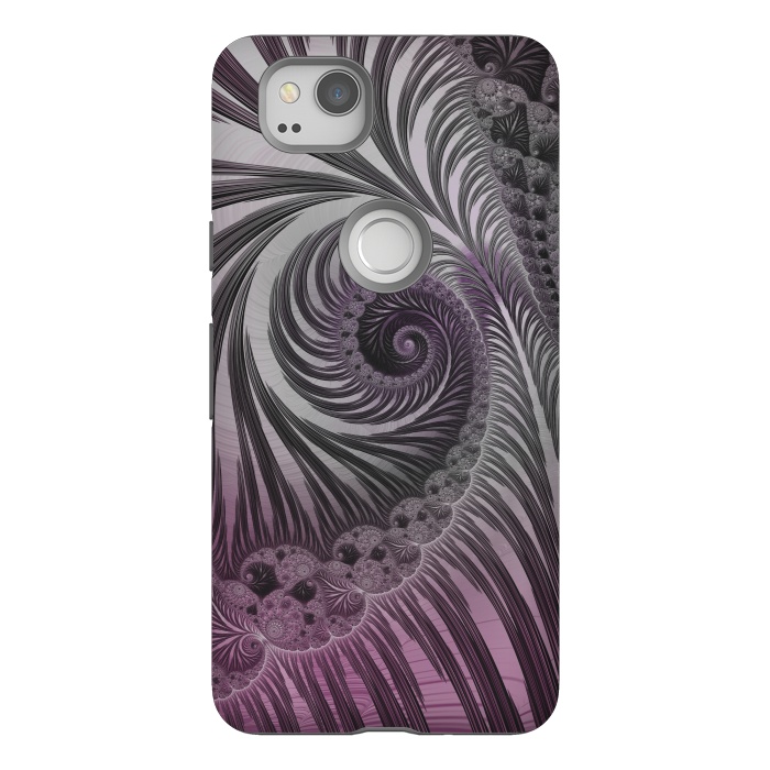 Pixel 2 StrongFit Swirly Fractal Fantasies by Andrea Haase
