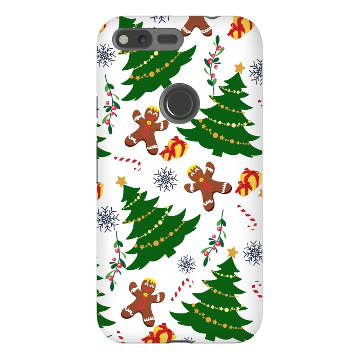 Pixel XL StrongFit Holly Jolly Christmas by Allgirls Studio