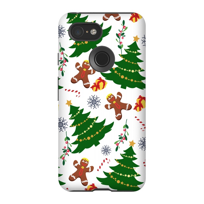 Pixel 3 StrongFit Holly Jolly Christmas by Allgirls Studio