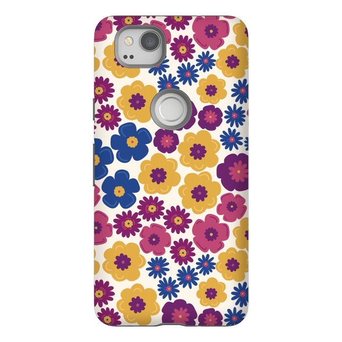 Pixel 2 StrongFit Pop Floral by TracyLucy Designs