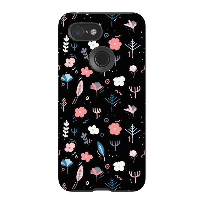 Pixel 3 StrongFit Whimsical Floral by Allgirls Studio