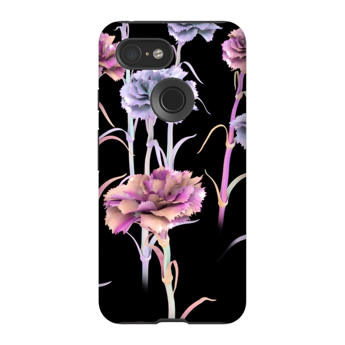 Pixel 3 StrongFit Holographic Flowers by Carlos Maciel