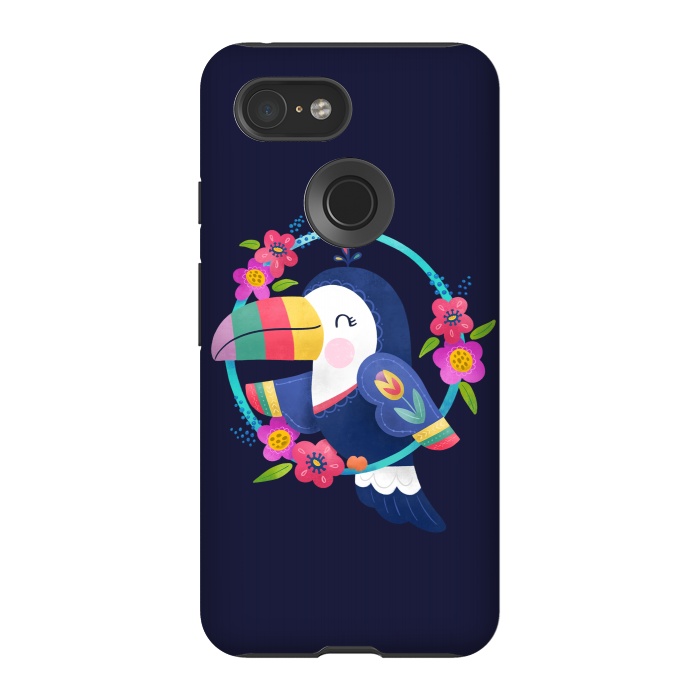 Pixel 3 StrongFit Tropical Toucan by Noonday Design