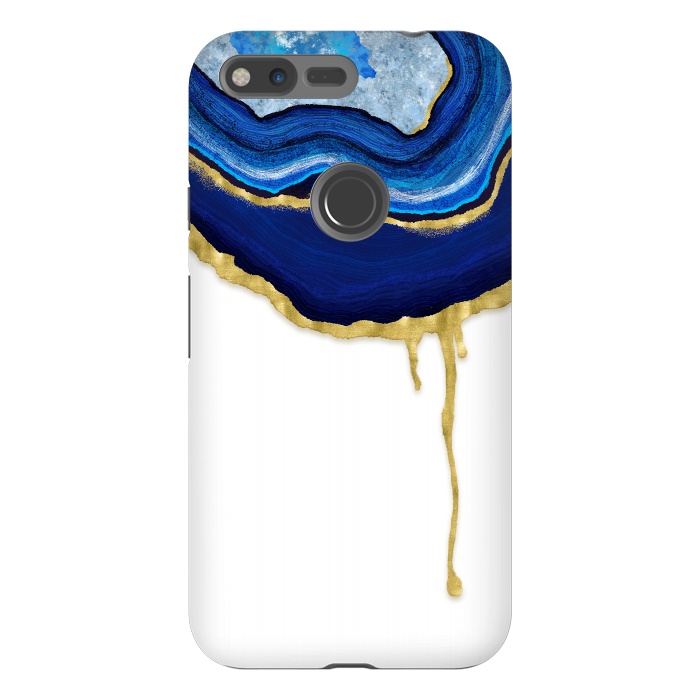 Pixel XL StrongFit Sapphire Dripping Agate by Noonday Design