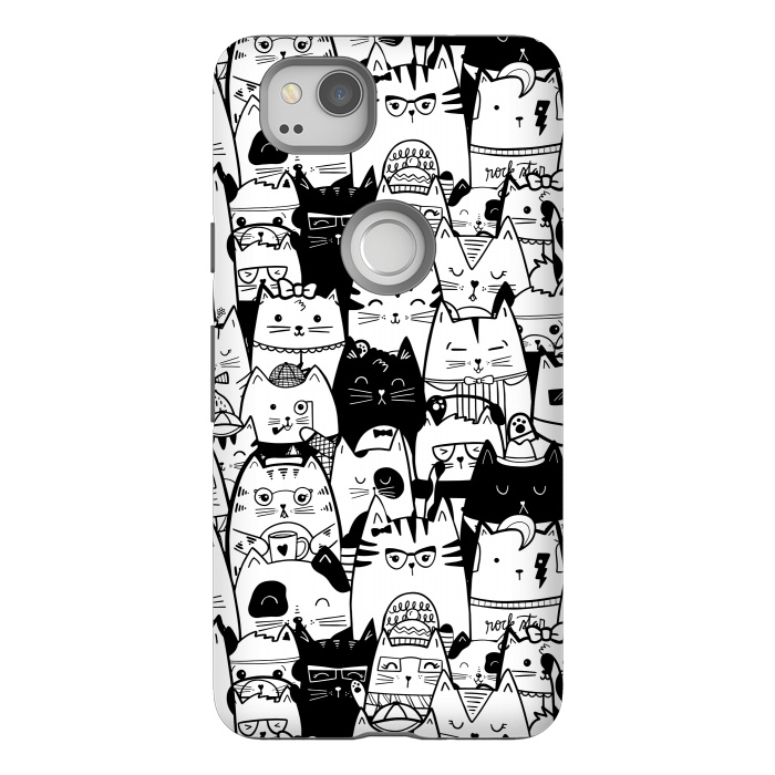 Pixel 2 StrongFit Itty Bitty Kitty Committee by Noonday Design