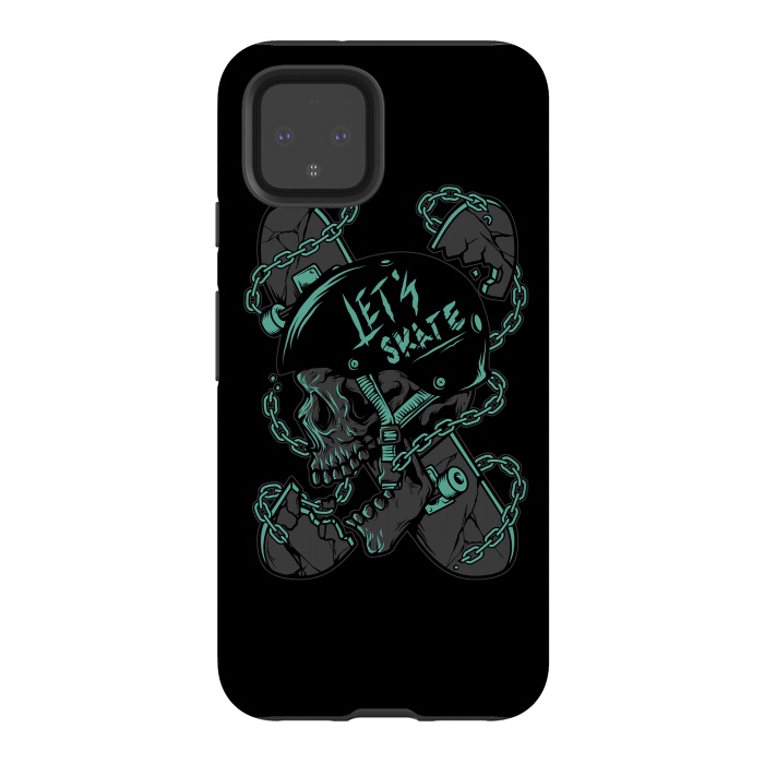 Pixel 4 StrongFit Skullboarder by Afif Quilimo