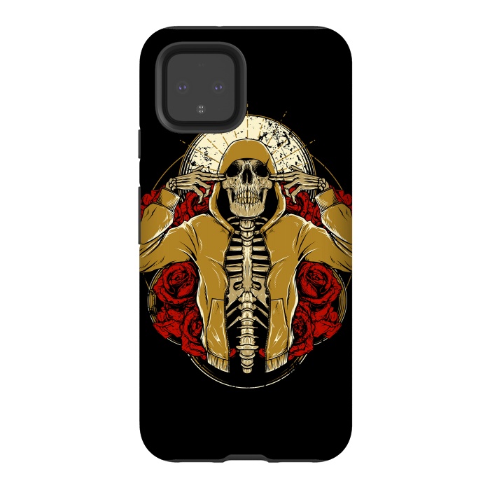 Pixel 4 StrongFit Hip Hop and Roses by Afif Quilimo