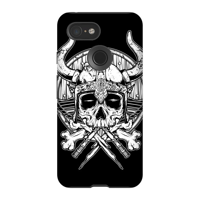 Pixel 3 StrongFit Skull Viking by Afif Quilimo