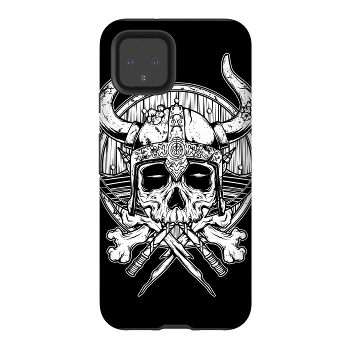 Pixel 4 StrongFit Skull Viking by Afif Quilimo