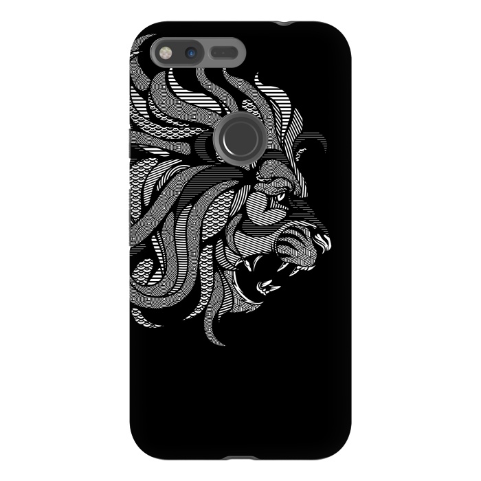 Pixel XL StrongFit Lion Zentangle by Afif Quilimo