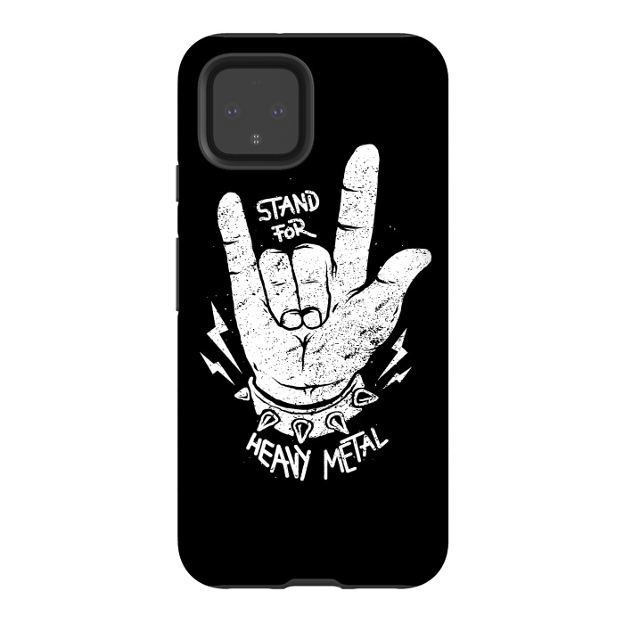 Pixel 4 StrongFit Stand for Heavy Metal by Afif Quilimo