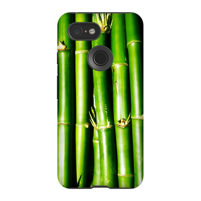 Pixel 3 StrongFit Bamboo Zen Green Nature by BluedarkArt
