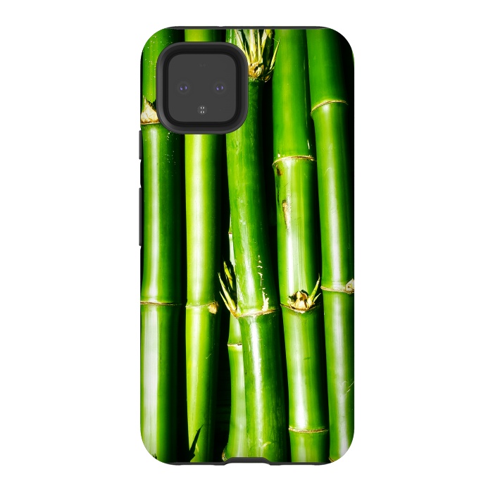 Pixel 4 StrongFit Bamboo Zen Green Nature by BluedarkArt