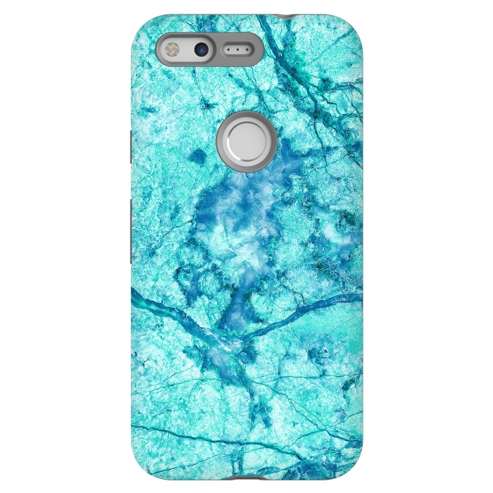 Pixel StrongFit Turquoise Marble by Art Design Works