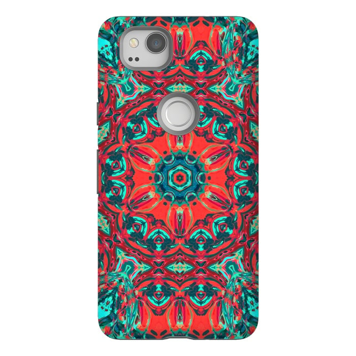 Pixel 2 StrongFit Abstract Mandala II by Art Design Works