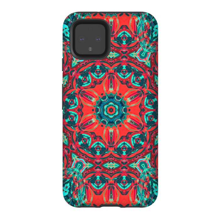 Pixel 4 StrongFit Abstract Mandala II by Art Design Works