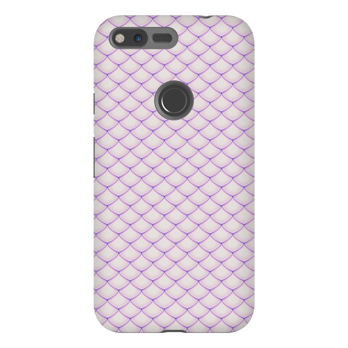 Pixel XL StrongFit Pink Fish Scale Pattern by Art Design Works