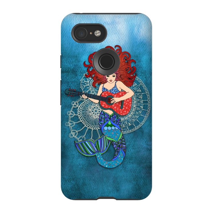 Pixel 3 StrongFit Musical Mermaid by Micklyn Le Feuvre