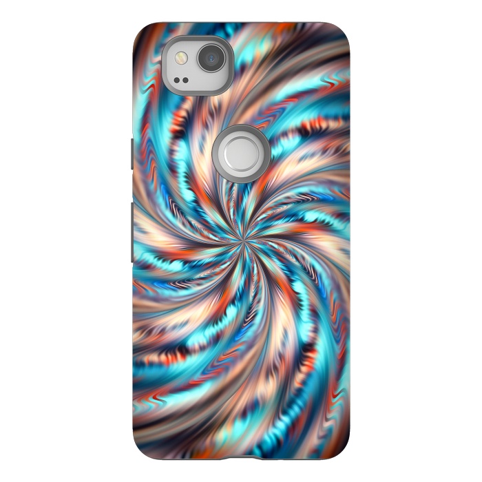 Pixel 2 StrongFit Abstract Swirl by Art Design Works