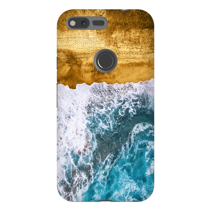 Pixel XL StrongFit Tropical XVI - Golden Beach by Art Design Works