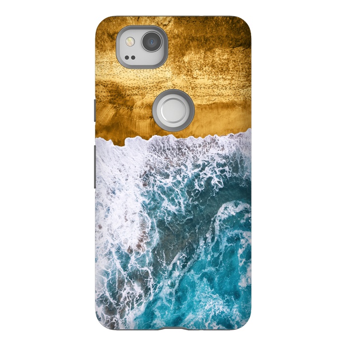 Pixel 2 StrongFit Tropical XVI - Golden Beach by Art Design Works