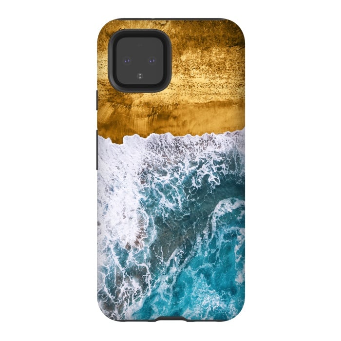 Pixel 4 StrongFit Tropical XVI - Golden Beach by Art Design Works