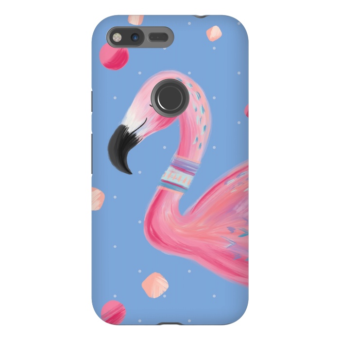Pixel XL StrongFit Fancy Flamingo by Noonday Design