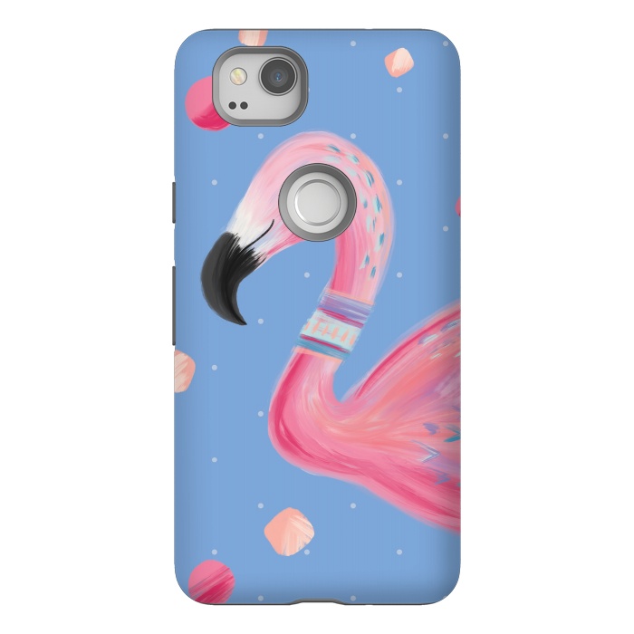 Pixel 2 StrongFit Fancy Flamingo by Noonday Design