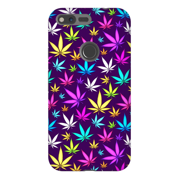 Pixel XL StrongFit Colorful Weed Pattern by Art Design Works