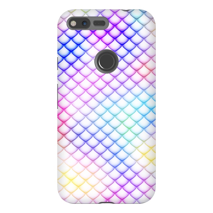 Pixel XL StrongFit Colorful Mermaid Scales by Art Design Works