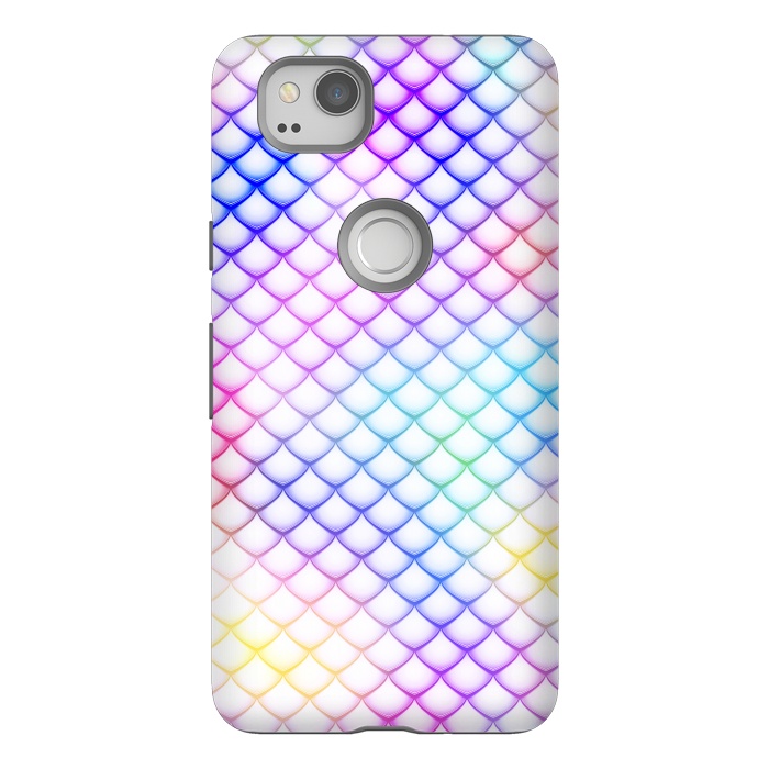 Pixel 2 StrongFit Colorful Mermaid Scales by Art Design Works