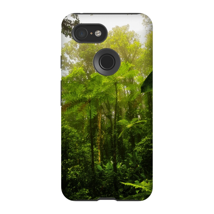 Pixel 3 StrongFit Rainforest Misty Green Soul  by BluedarkArt
