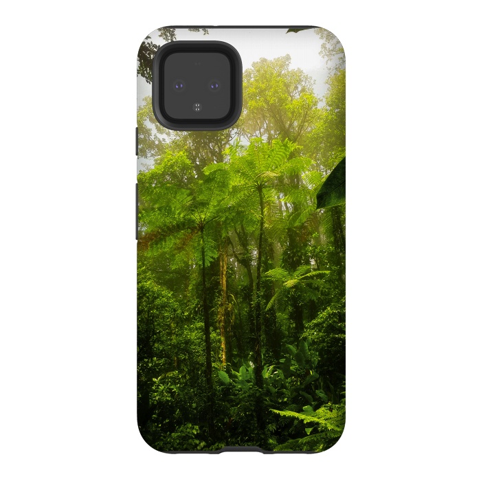 Pixel 4 StrongFit Rainforest Misty Green Soul  by BluedarkArt